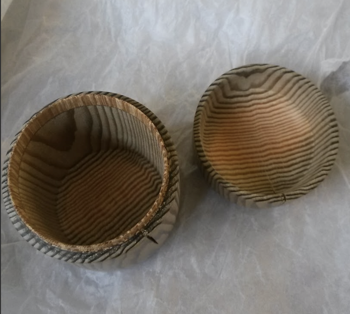 Bespoke wooden box from waterlogged punting pole